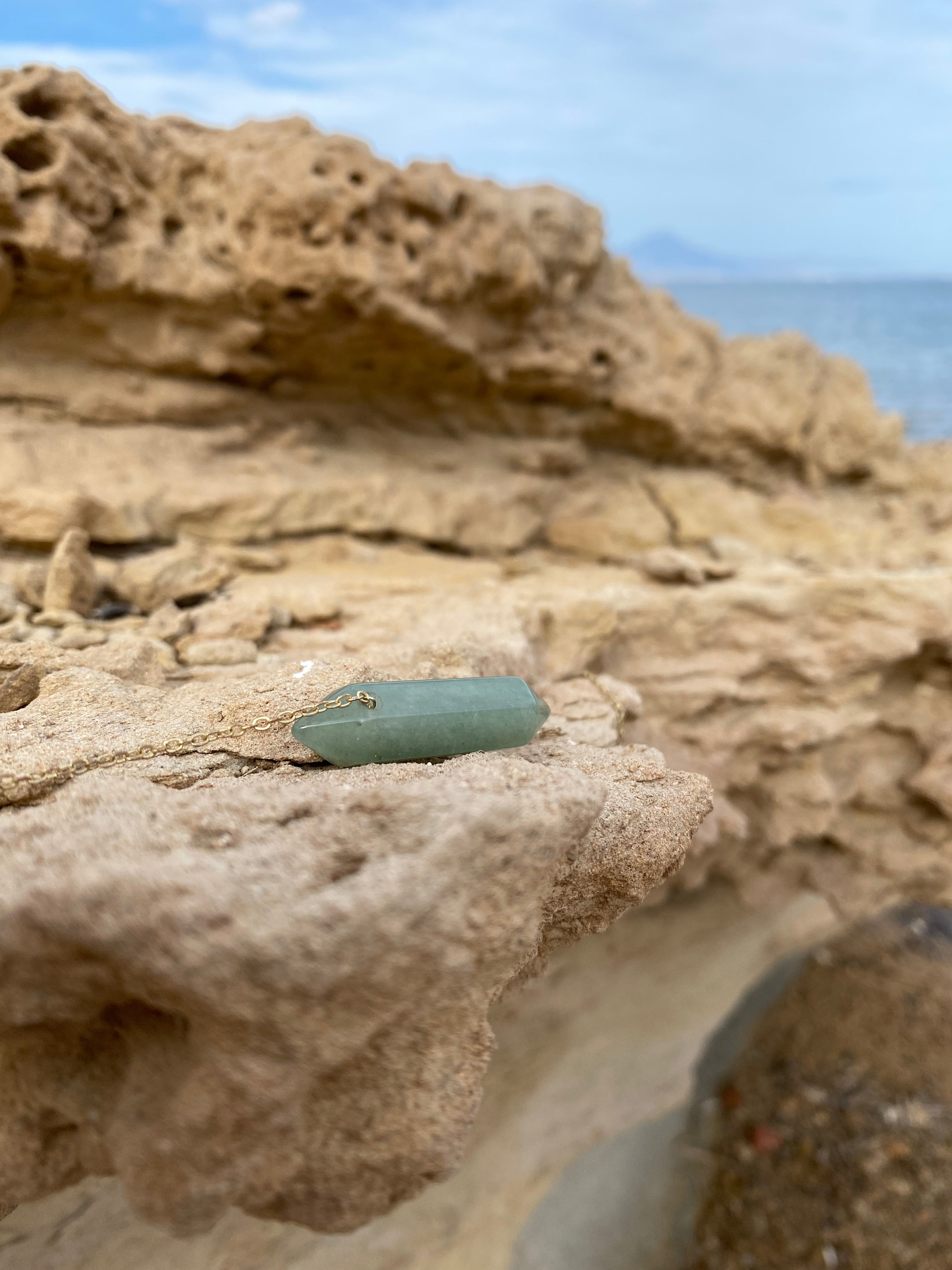 Green Aventurine Quartz Necklace