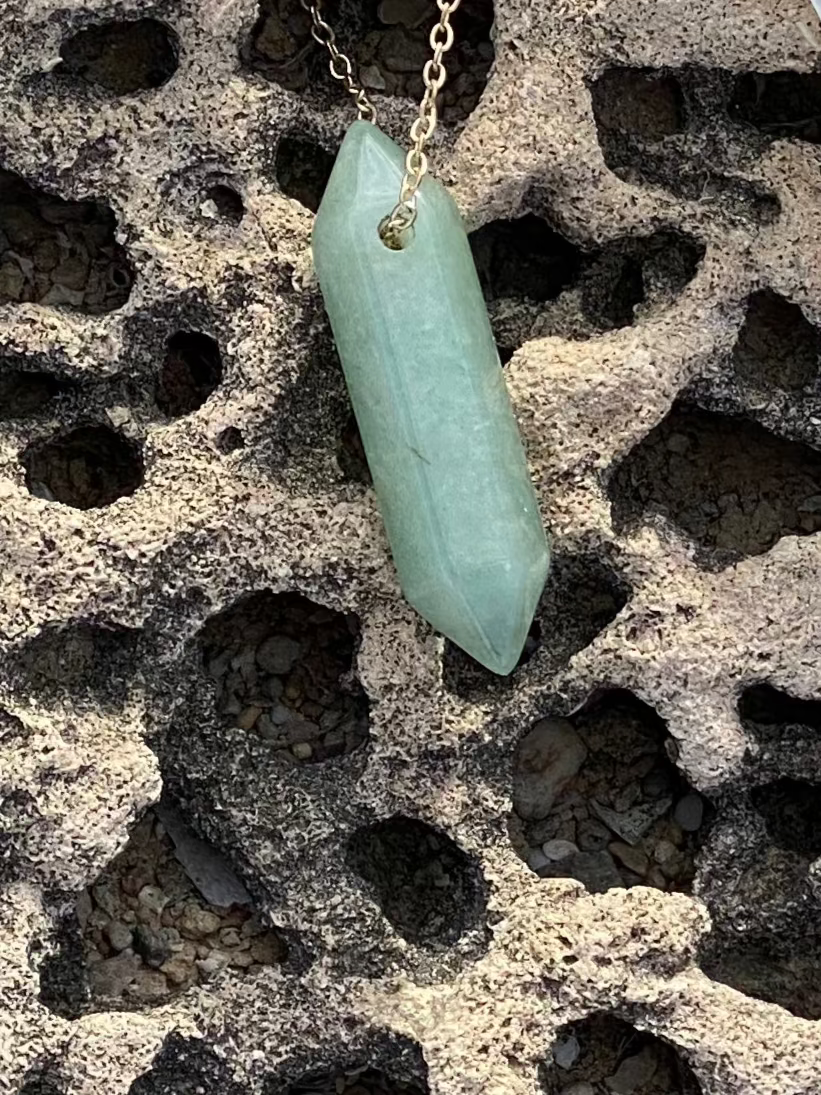 Green Aventurine Quartz Necklace