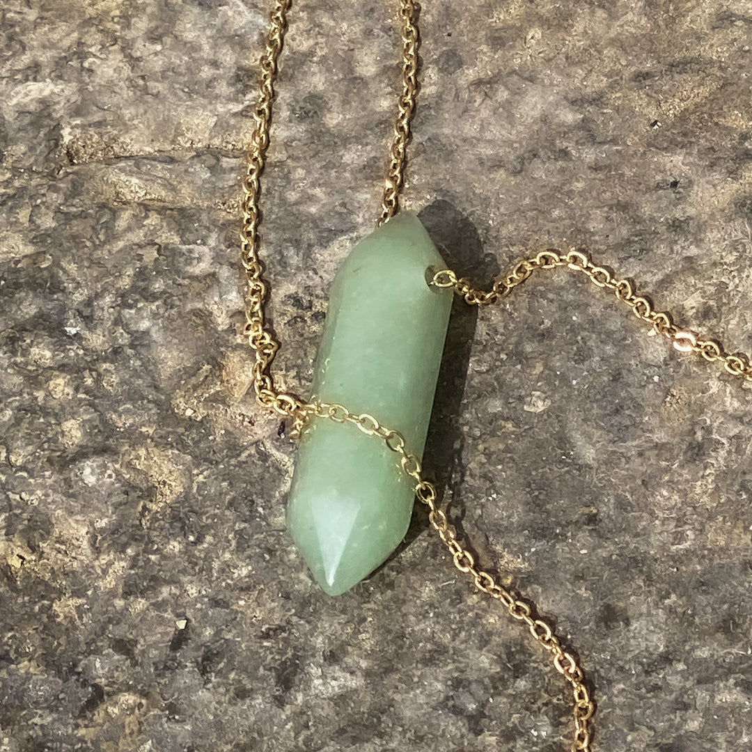 Green Aventurine Quartz Necklace