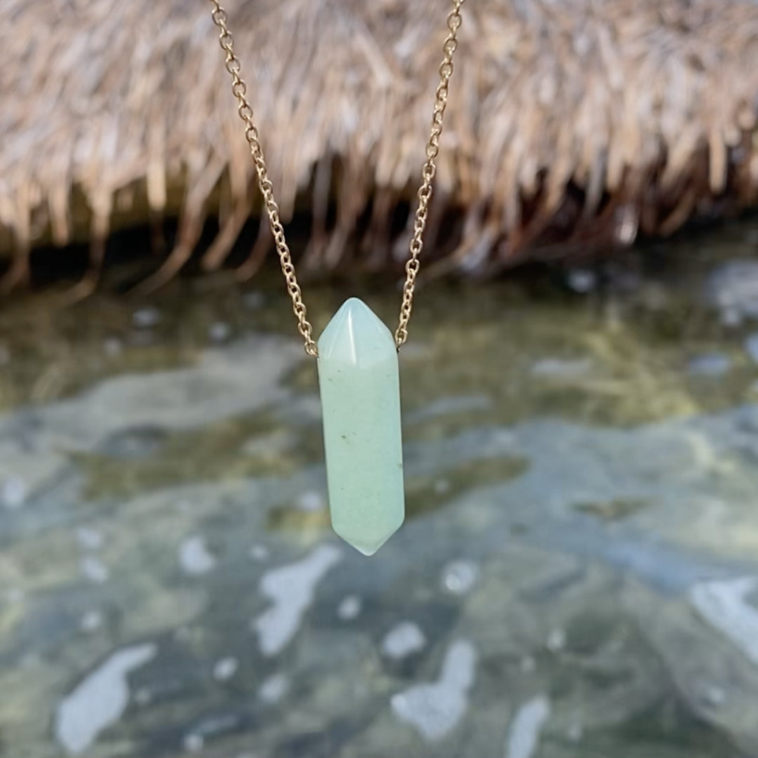 Green Aventurine Quartz Necklace